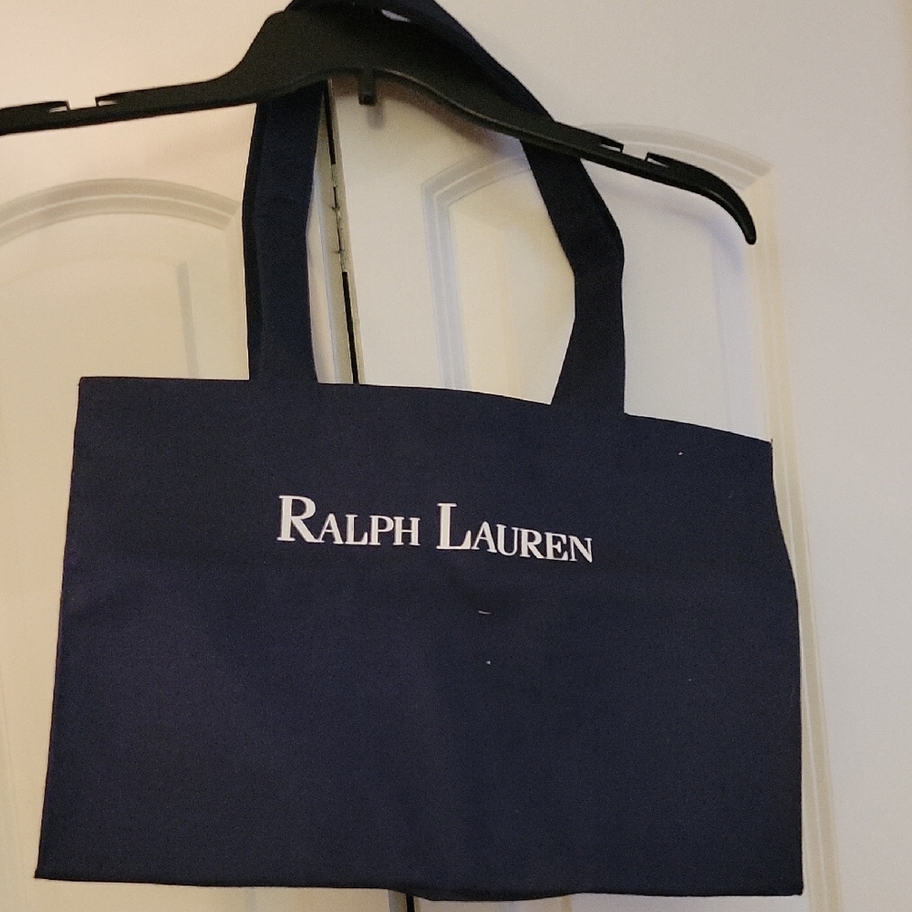 Ralph Lauren Dark Blue Canvas Tote